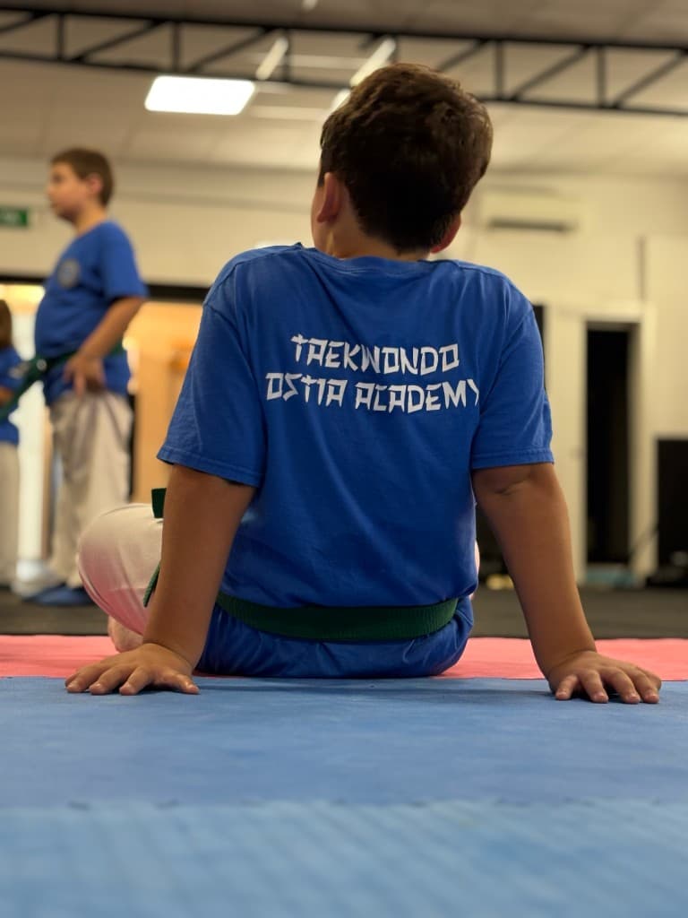 Allievo sul tatami della palestra Taekwondo Ostia Academy