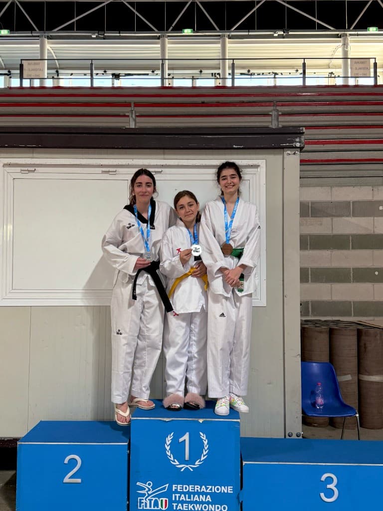 Tre atlete di Taekwondo Ostia sul podio della Federazione Italiana Taekwondo